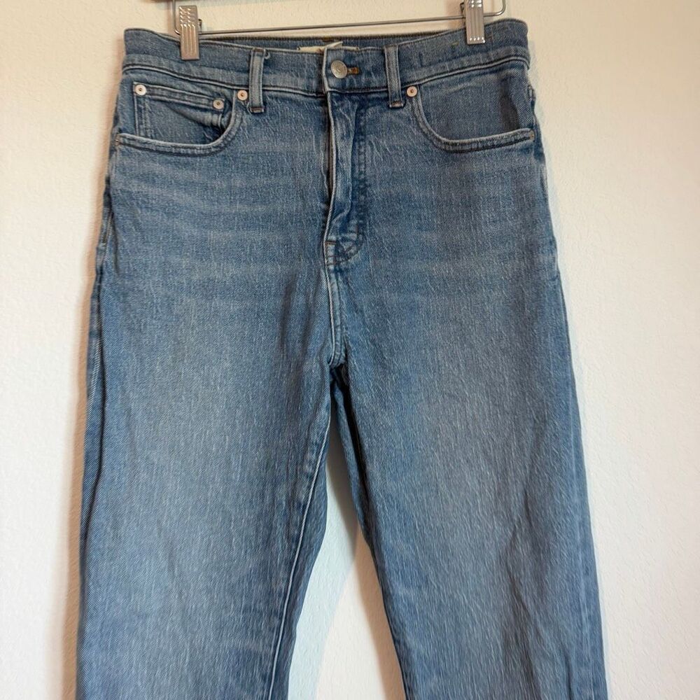 Madewell Straight-Leg Jeans in Medium Blue Wash - Picture 3 of 7